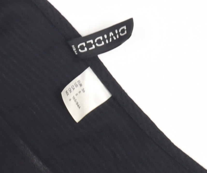 Divided Women's Black Long Sleeve Top - Size 8