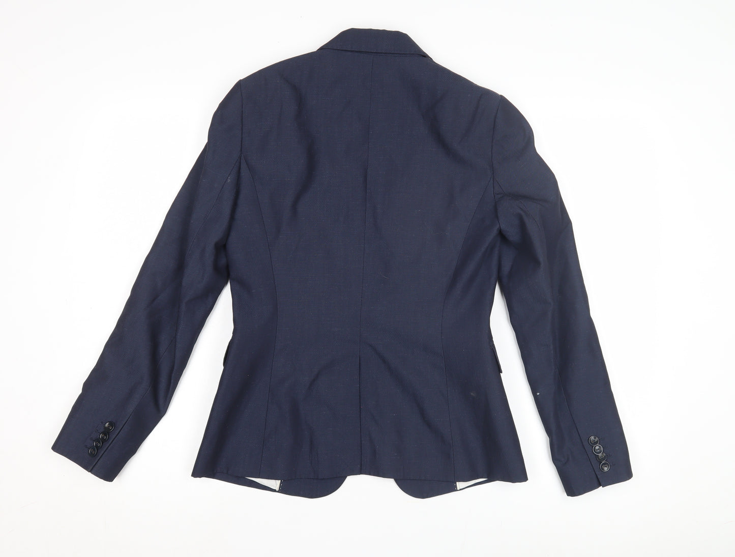 Jigsaw Women's Blue Wool Blazer, Size 8, Business Classic