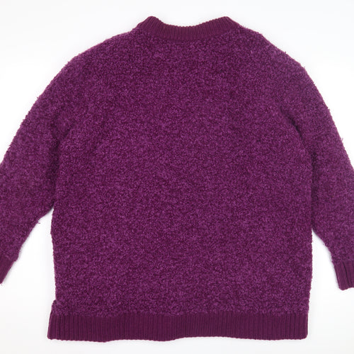 Sarah Dunway Women's Purple XL Cardigan Sequin