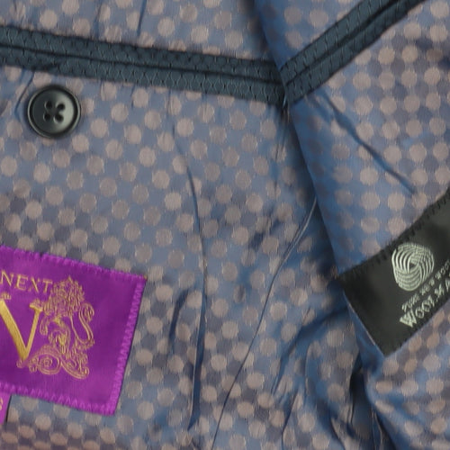 Next Men's Black Striped Blazer 36S Classic