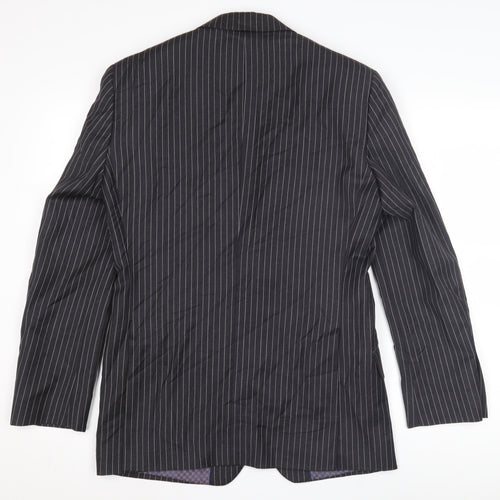 Next Men's Grey Striped Blazer 36S