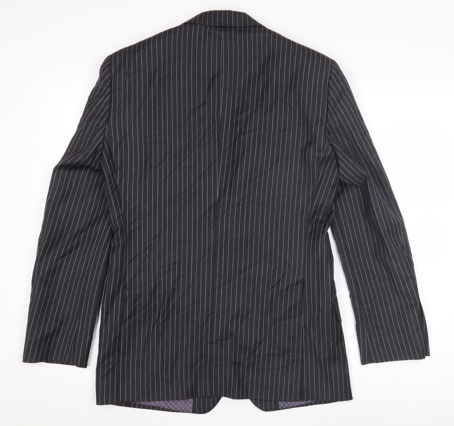 Next Men's Grey Striped Blazer 36S