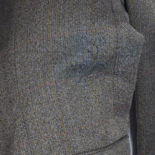 Savoy Tailors Guild Men's Brown Tweed Blazer 42L