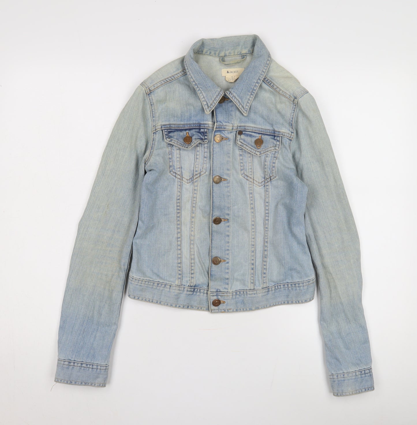 Women’s &Jacket Denim Blue Basic Jacket Size 8