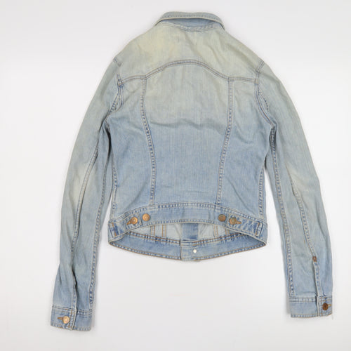 Women’s &Jacket Denim Blue Basic Jacket Size 8