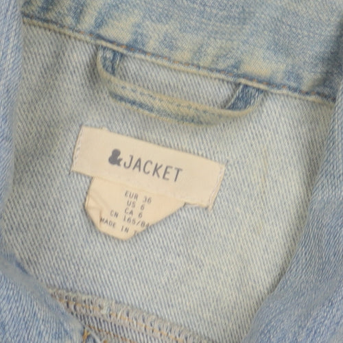 Women’s &Jacket Denim Blue Basic Jacket Size 8