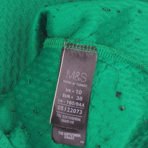 Marks and Spencer Women's Green Sheath Dress Size 10