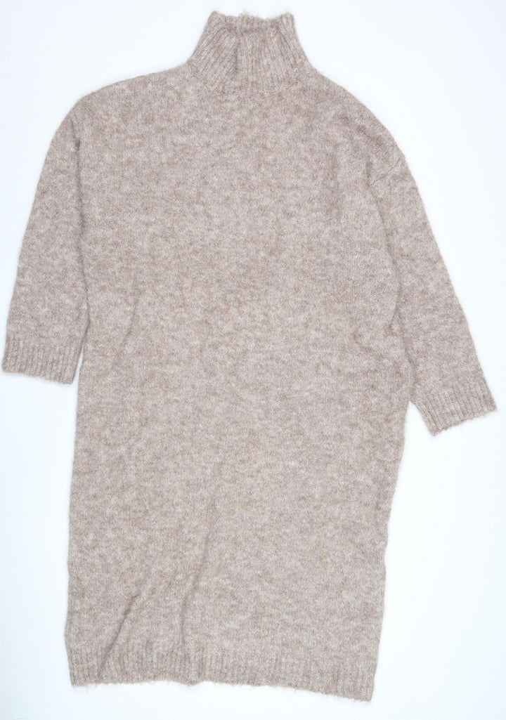 Apricot Women's Beige High Neck Dress XL