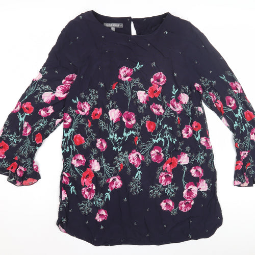 Laura Ashley Women's Floral Blouse, Multicoloured, Size 10