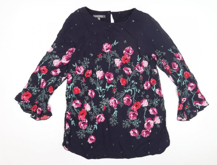Laura Ashley Women's Floral Blouse, Multicoloured, Size 10
