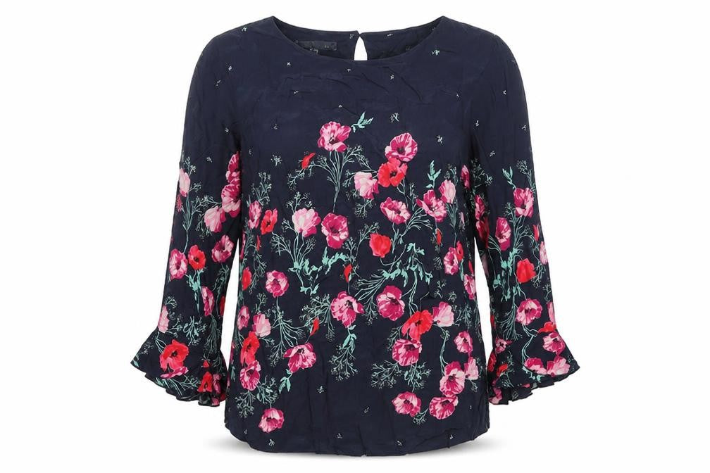 Front view of Laura Ashley Women's Floral Blouse, Multicoloured, size 10