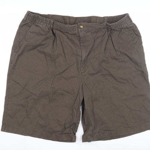 Cotton Traders Unisex Brown Pleated Casual Shorts