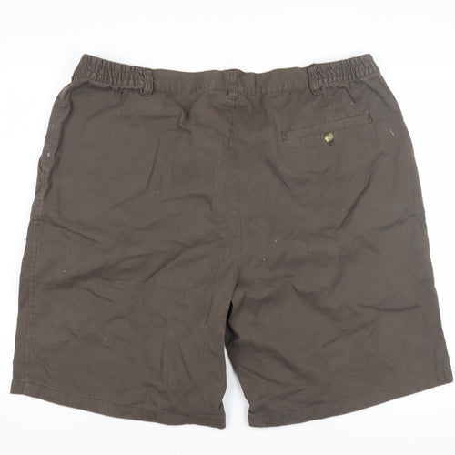 Cotton Traders Unisex Brown Pleated Casual Shorts