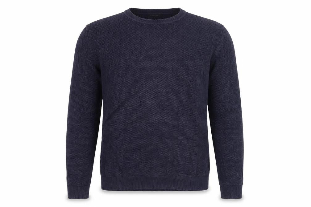 Front view of Red Herring Men's Blue M jumper Crew Neck