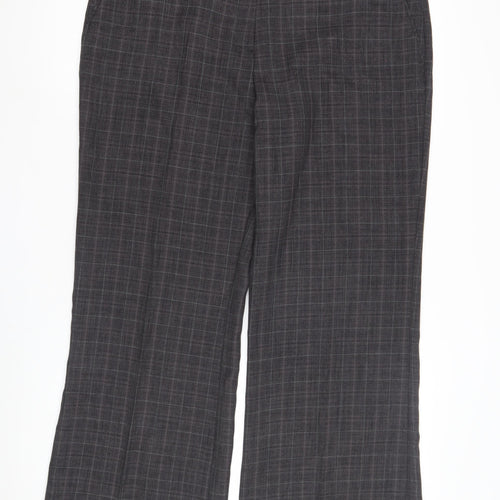Evie Collection Women's Grey Plaid Trousers Size 16
