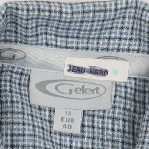 Gelert Women's Blue Check Button-Up Shirt, Size 12