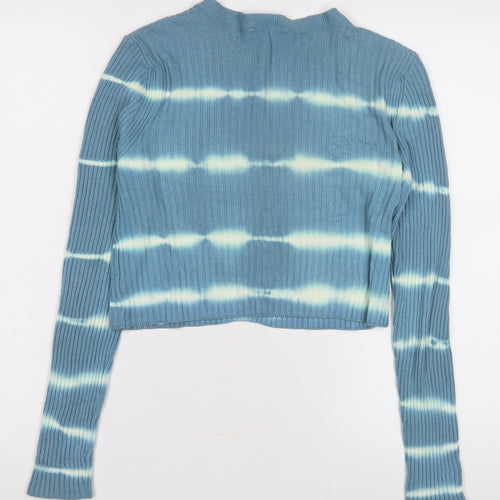 Zara Women's Blue Cardigan UK 6 Button Knit