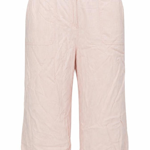 Marks and Spencer Women's Pink Wide-Leg Trousers Size 10
