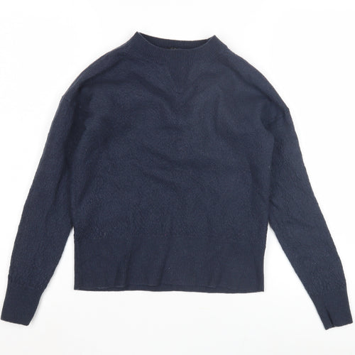 COS Unisex Kids Blue Wool Pullover Jumper XS