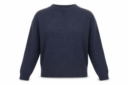 Front view of COS unisex kids blue wool jumper xs