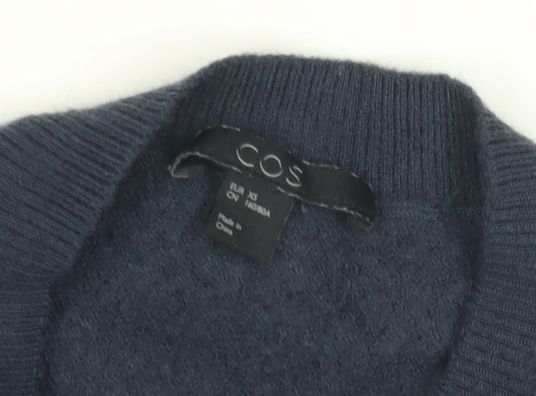 COS Unisex Kids Blue Wool Pullover Jumper XS