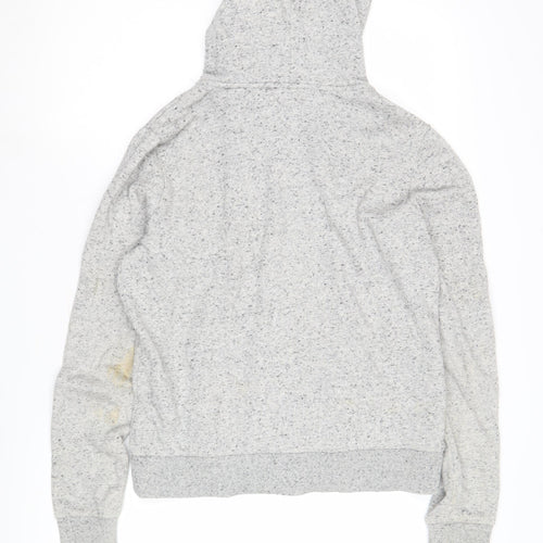H&M Women's Grey Full Zip Hoodie Size 12