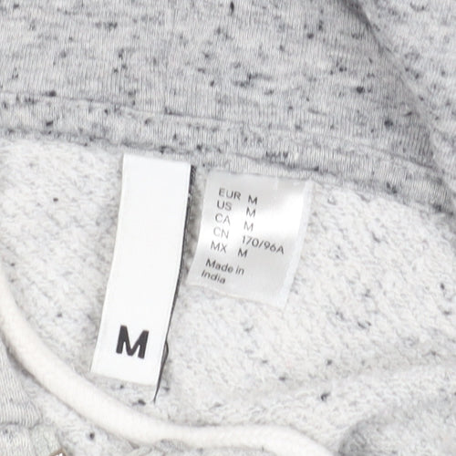 H&M Women's Grey Full Zip Hoodie Size 12