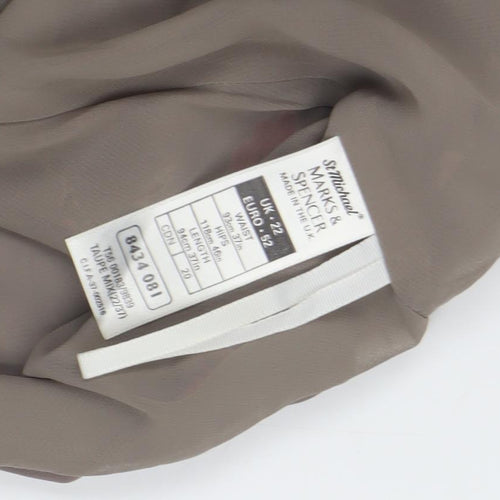 Marks and Spencer Women's Brown Floral Long Skirt, Size 22