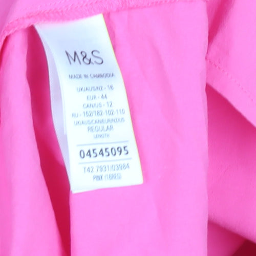 Marks and Spencer Women's Pink Sleeveless Dress
