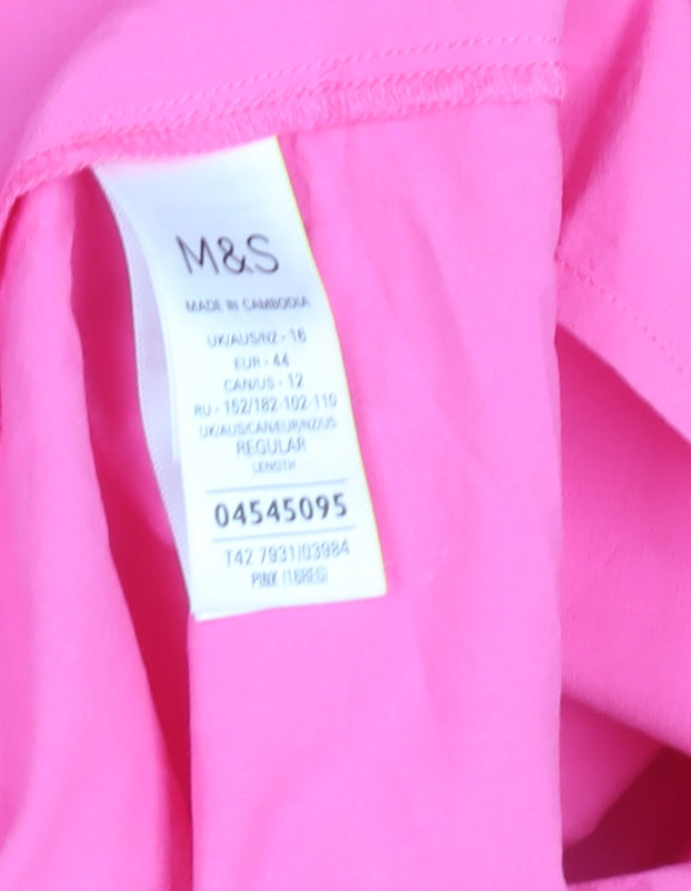 Marks and Spencer Women's Pink Sleeveless Dress