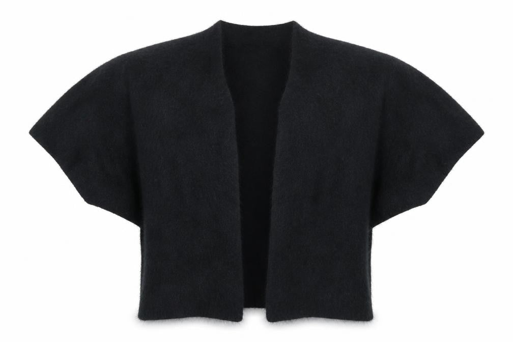 Front view of Next Women's Black Short Sleeve Jacket, size 8