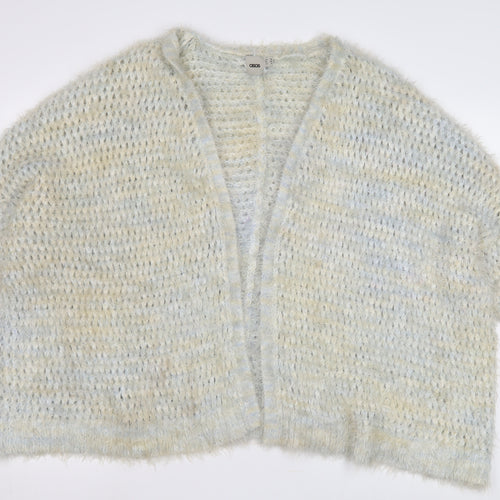 ASOS Women's Beige Open-Knit Open Front Cardigan Size 12