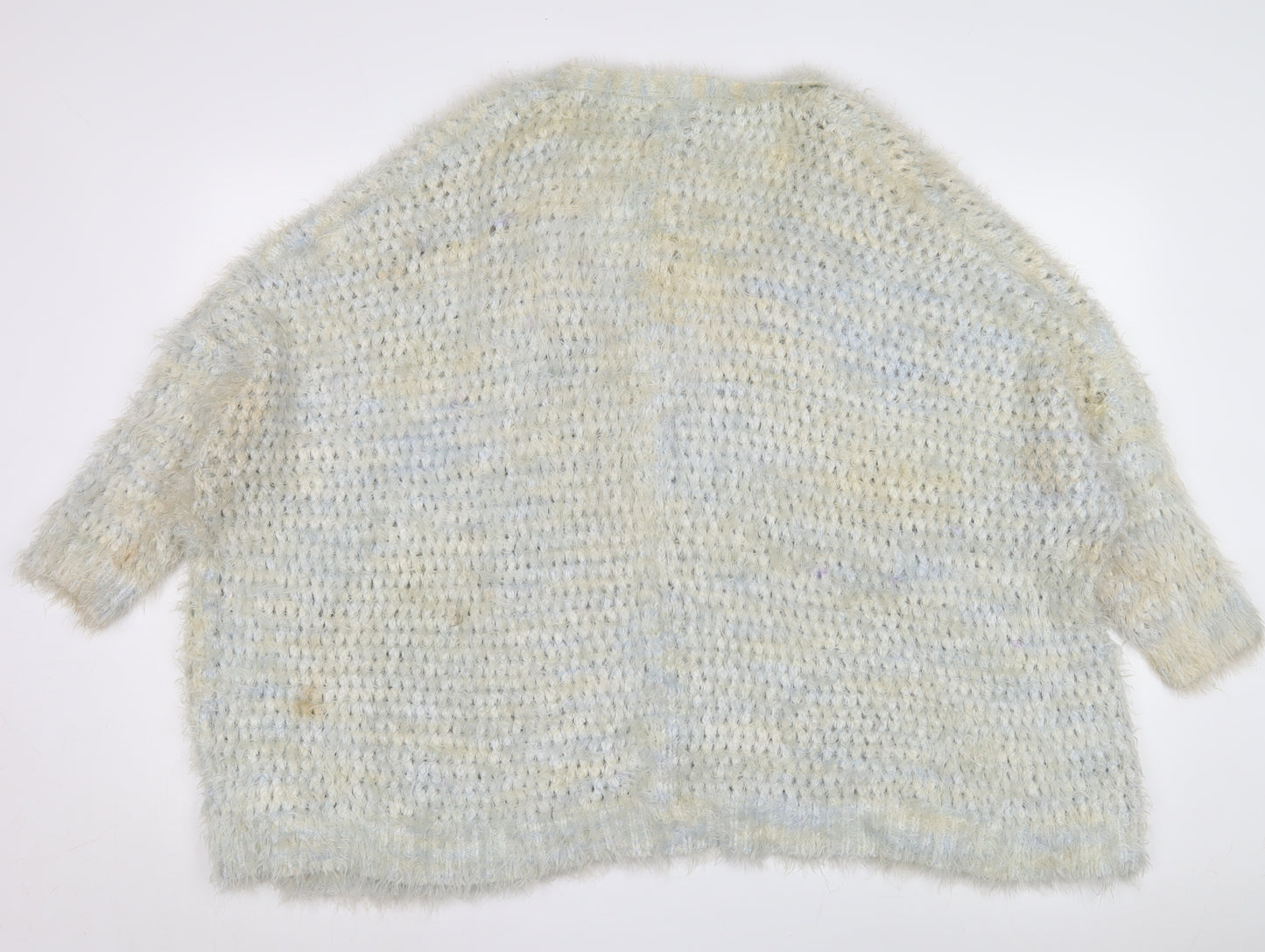 ASOS Women's Beige Open-Knit Open Front Cardigan Size 12