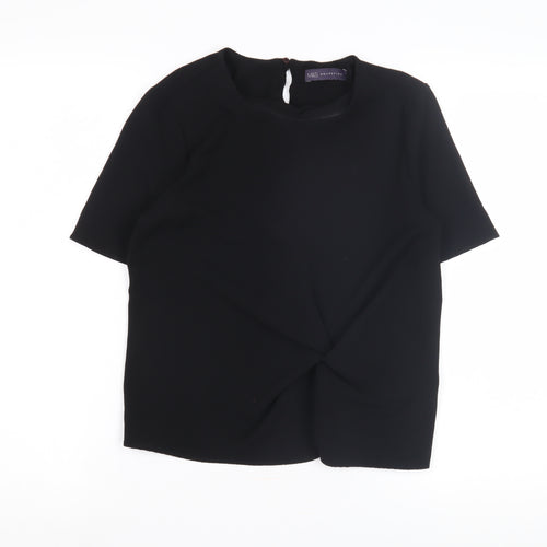 Marks and Spencer Women's Black T-Shirt, Size 8