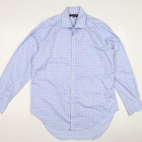 Brook Taverner Men's Blue Check Dress Shirt