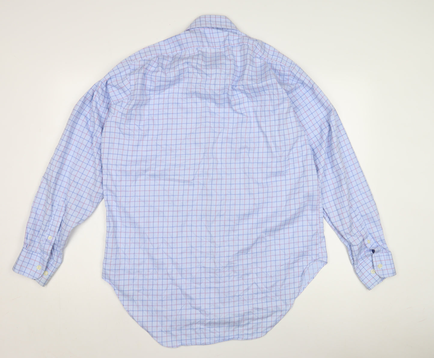 Brook Taverner Men's Blue Check Dress Shirt