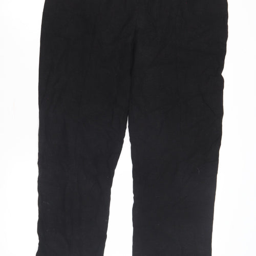 Autonomy Women's Black Linen Trousers Size 12
