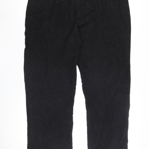 Autonomy Women's Black Linen Trousers Size 12