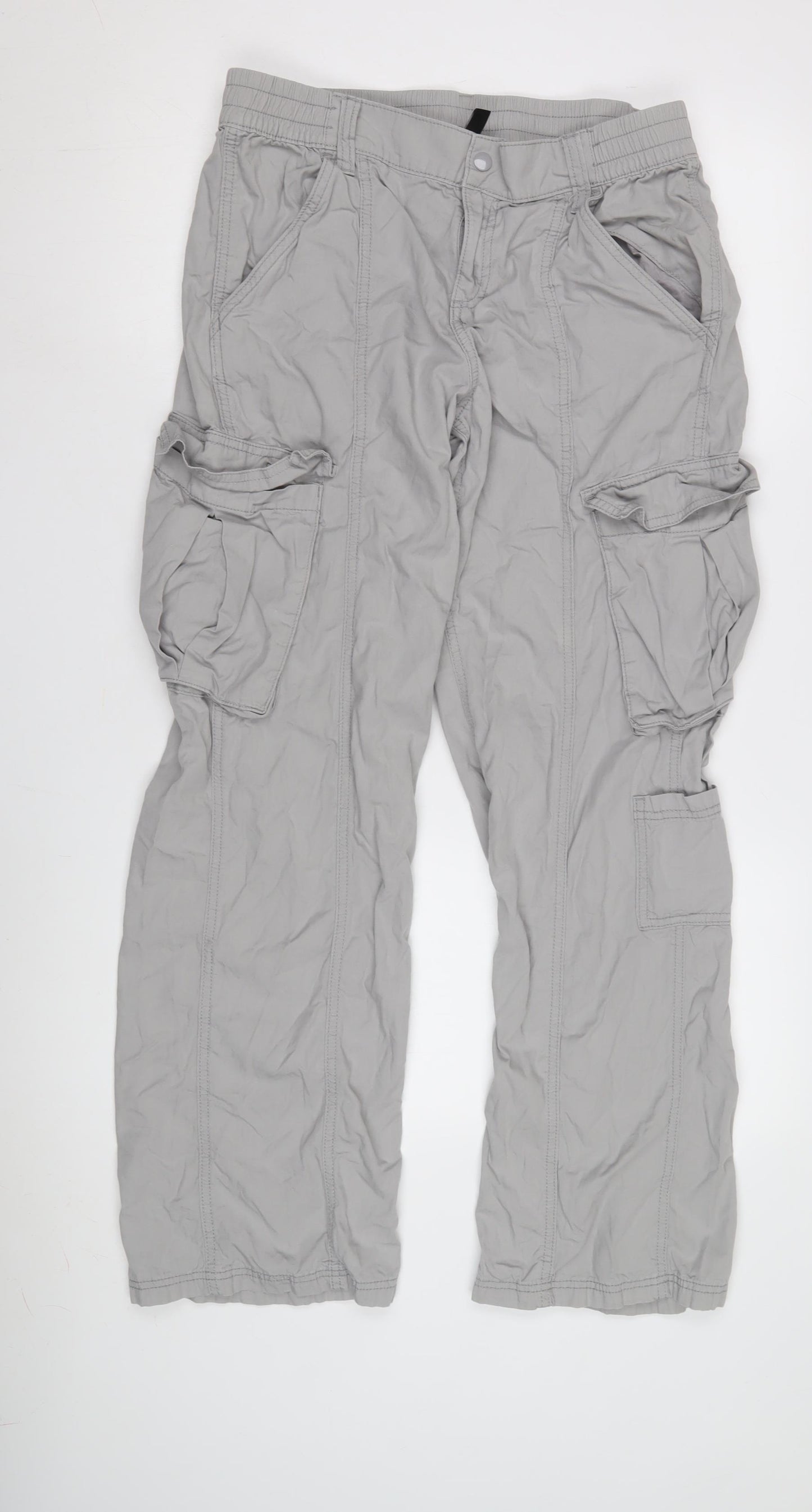 H&M Women’s Grey Cargo Trousers Size M - Casual Wear