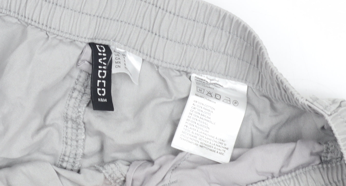 H&M Women’s Grey Cargo Trousers Size M - Casual Wear