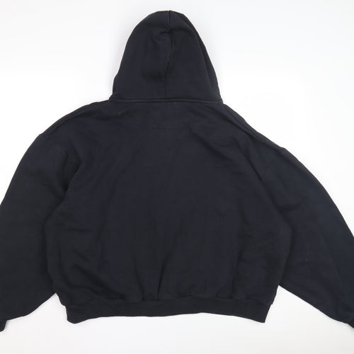 Men's XL Black Pullover Hoodie with Logo