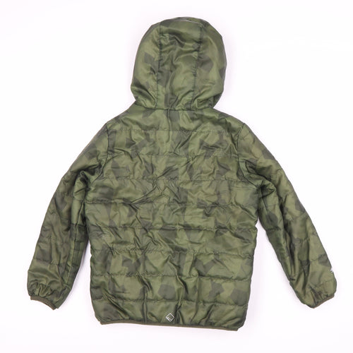 Regatta Boys Green Camouflage Puffer Jacket 7-8 Years