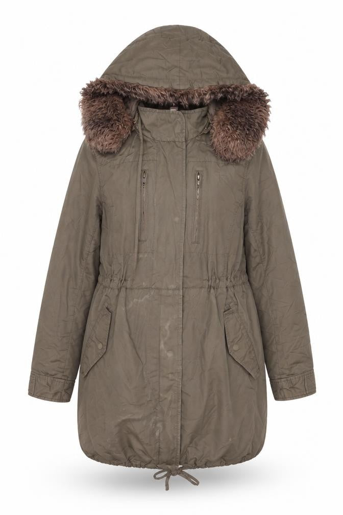 French Connection Women's Brown Parka Jacket Size 10