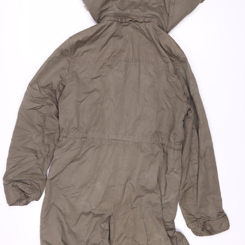 French Connection Women's Brown Parka Jacket Size 10