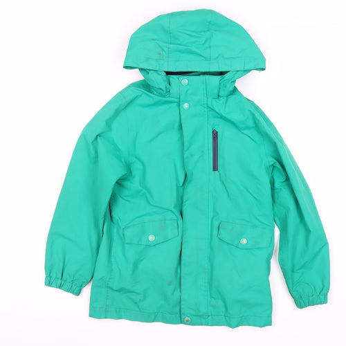 Mountain Warehouse Boys Green Parka Jacket 7-8 Years Waterproof