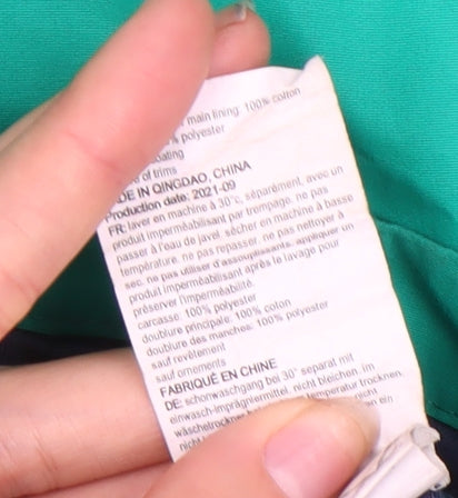 Mountain Warehouse Boys Green Parka Jacket 7-8 Years Waterproof