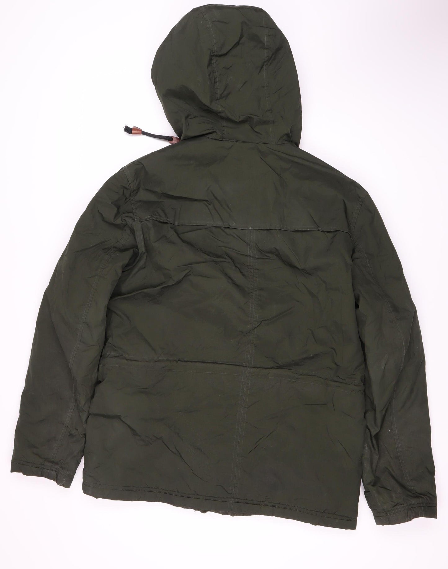Jack & Jones Men's Green Parka Jacket Size L