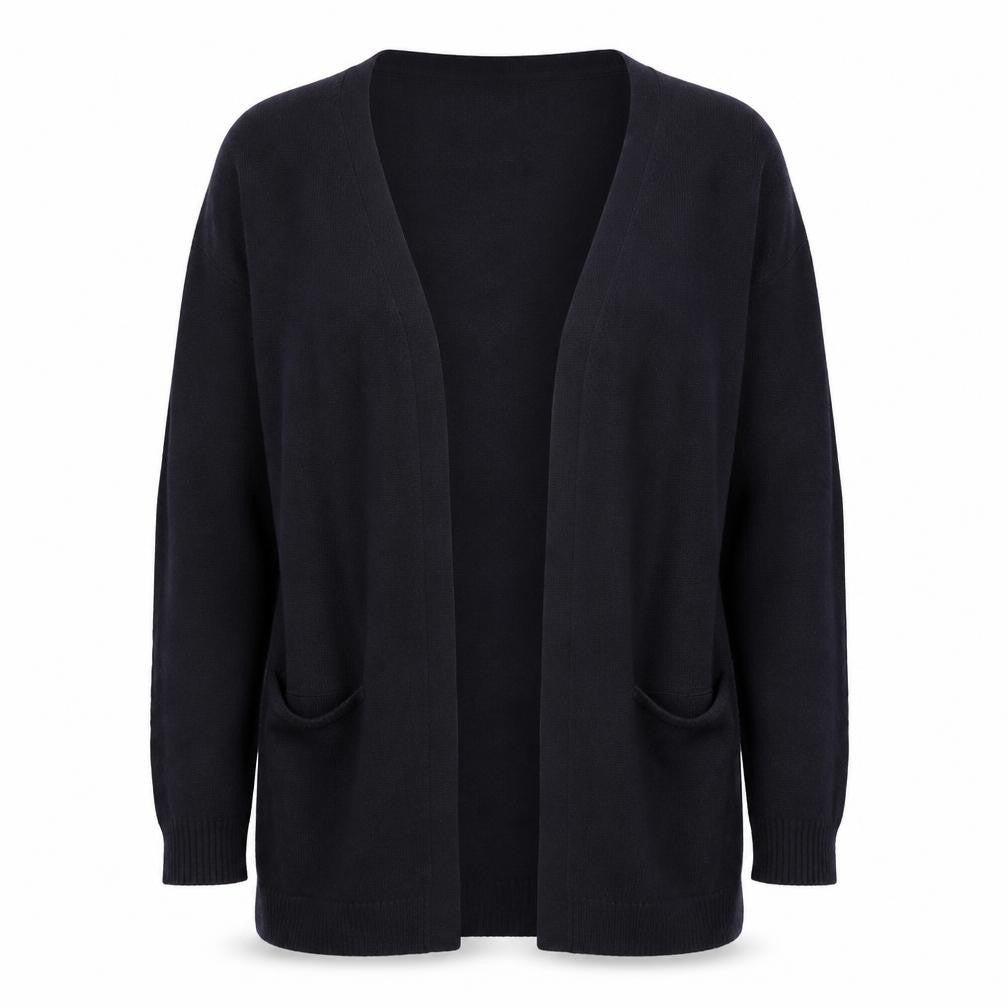 Front view of Principles Women's Black Cardigan, size 12, V-Neck