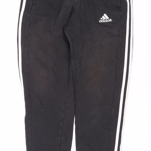 Adidas Men's Black Joggers - Medium, Sports Fleece