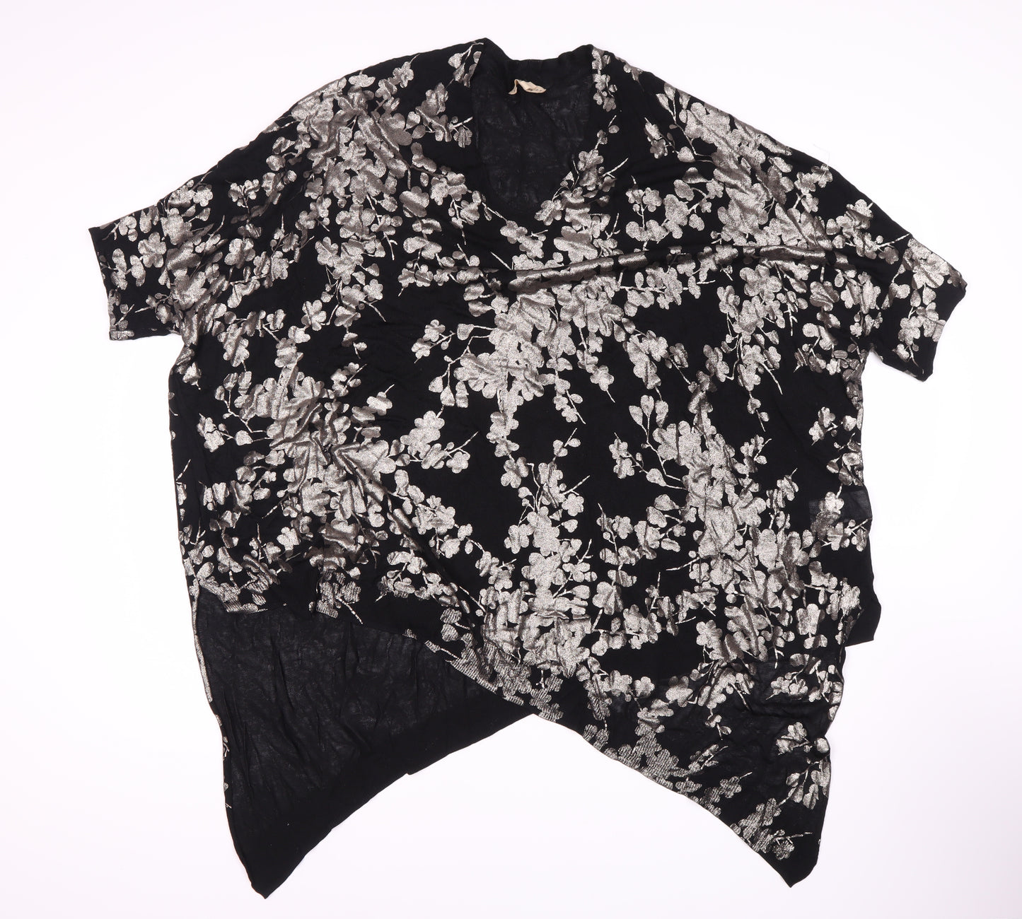 Phase Eight Floral Black Viscose Top for Women - Elegant & Stylish